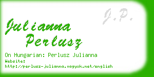 julianna perlusz business card